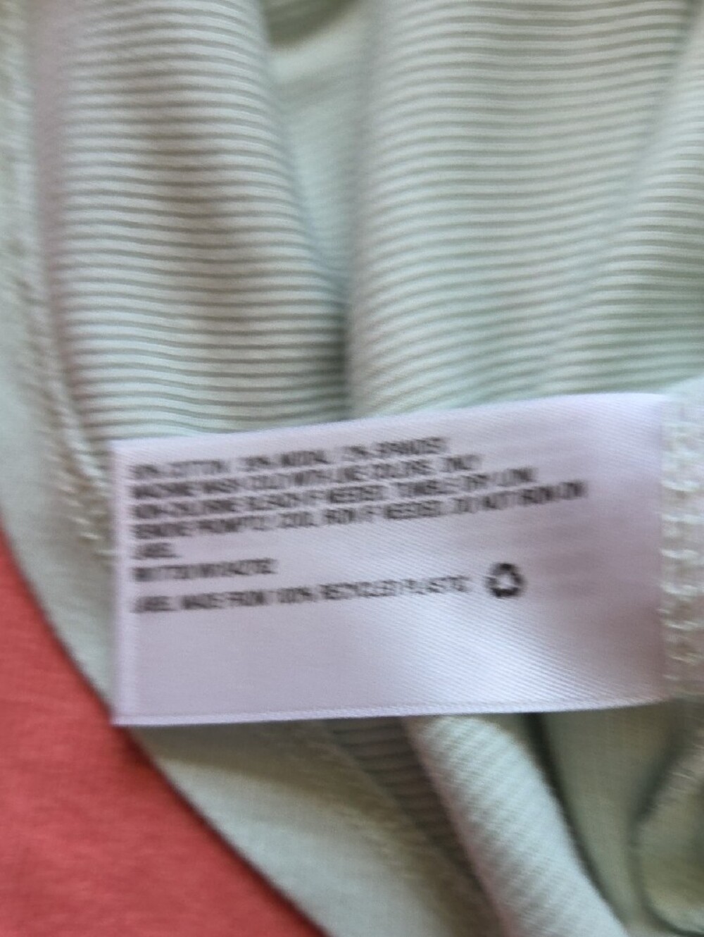 a new day High Neck Tank Top Set White, Black, Mint, Coral & Gray Stripe Medium - Picture 6 of 10